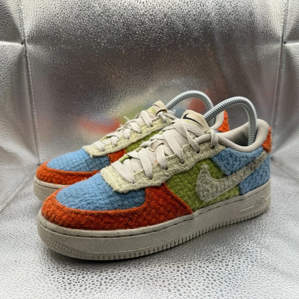 Size‎ 5.5Y Nike Air Force 1 LV8 Next Nature Low Hemp Multicolor Shoes DV2192-400